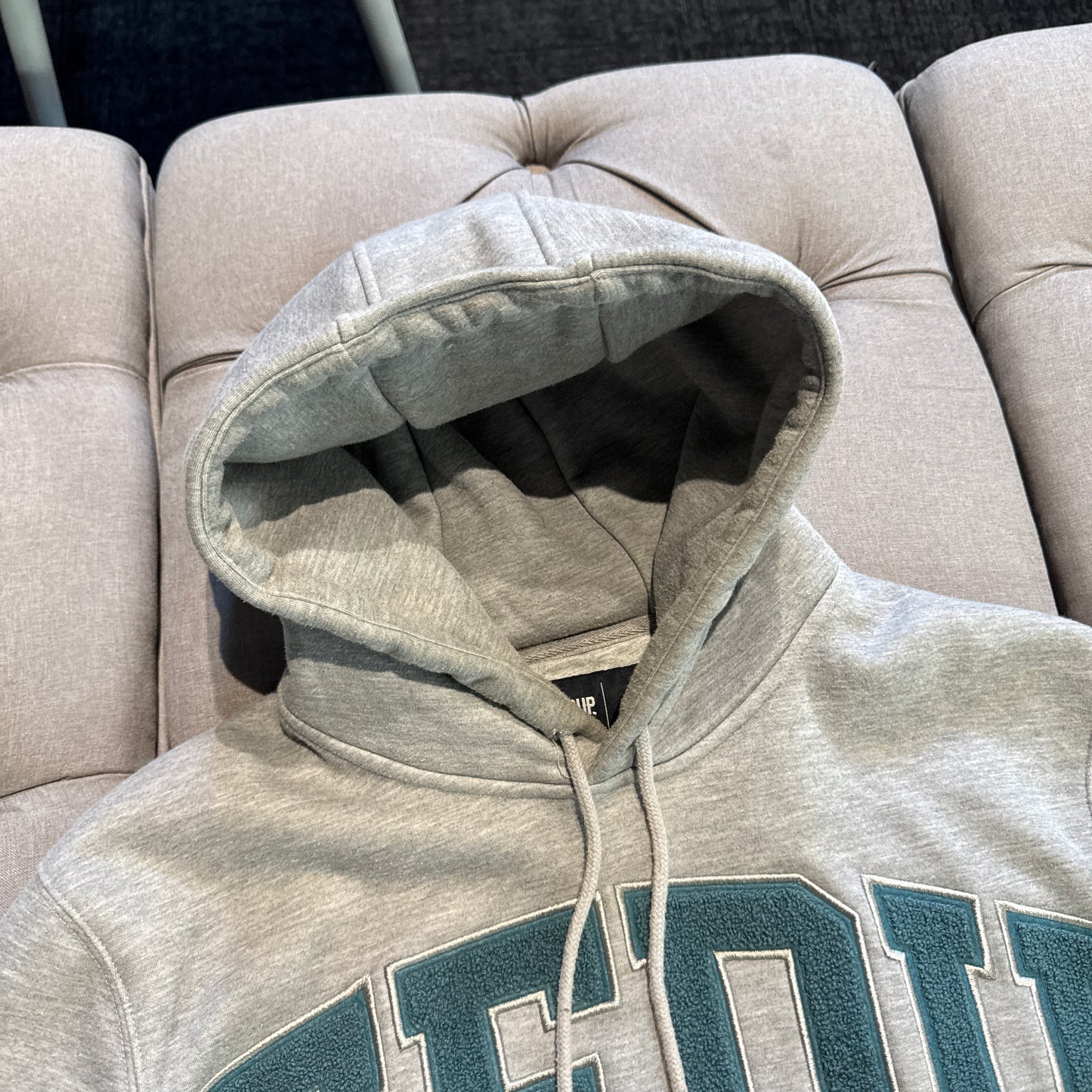 Geedup Team Logo Hoodie 'Grey Teal' (Second hand)