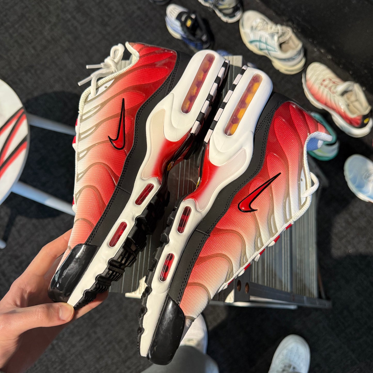 Nike Air Max Plus 'TN' White Black University Red (Second hand)