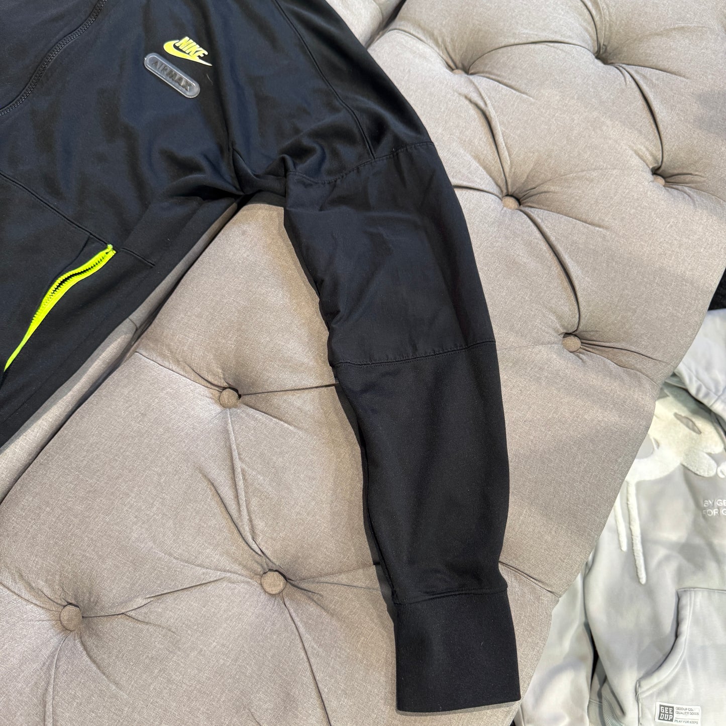 Nike Air Max Zip-Up Jacket 'Neon Green Black' (Second hand)