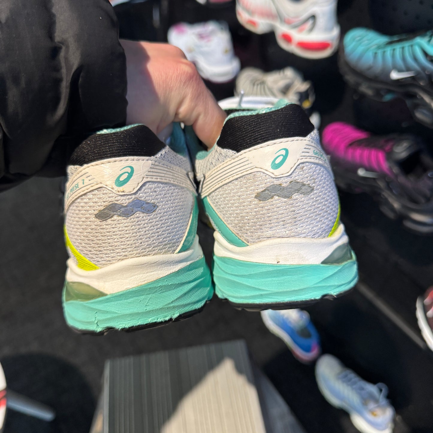 Asics Gel Pulse 7 'White Teal Neon' (Second hand)