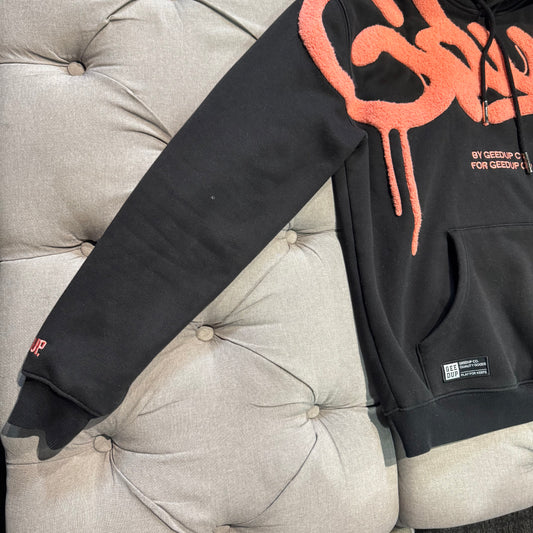 Geedup Handstyle Hoodie 'Black Peach' (Second hand)