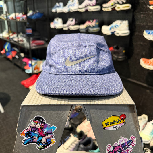 Nike 5 Pannel AW84 Drifit Cap 'Blue/Grey' Textured Pattern (Second hand)