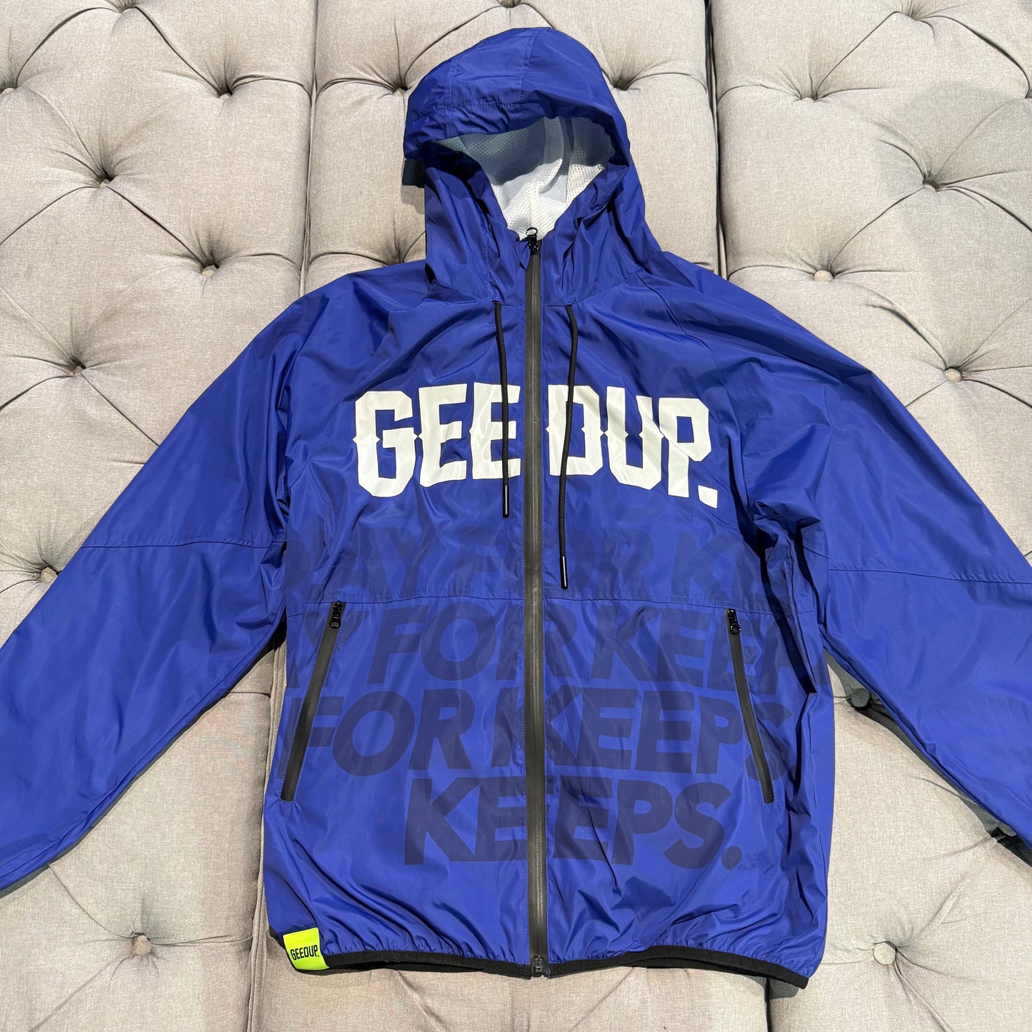 Geedup PFK Spray Jacket 'Blue White' (Second hand)