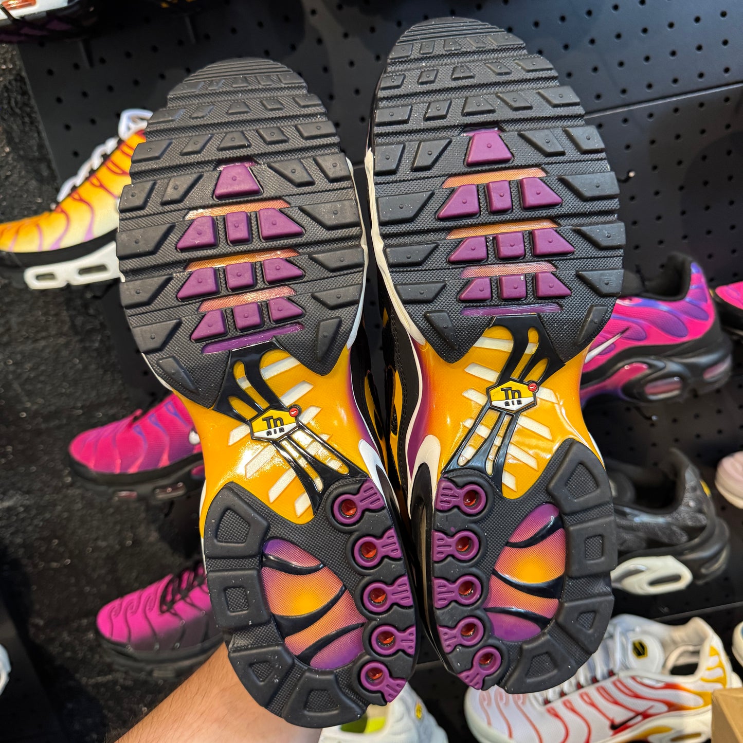 Nike Air Max Plus TN 'Black University Gold Viotech Purple' (Brand New)