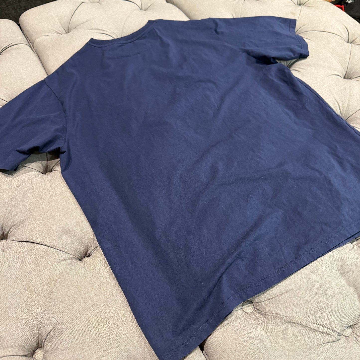 Geedup Embossed Logo T-Shirt 'Navy Blue' (Second hand)