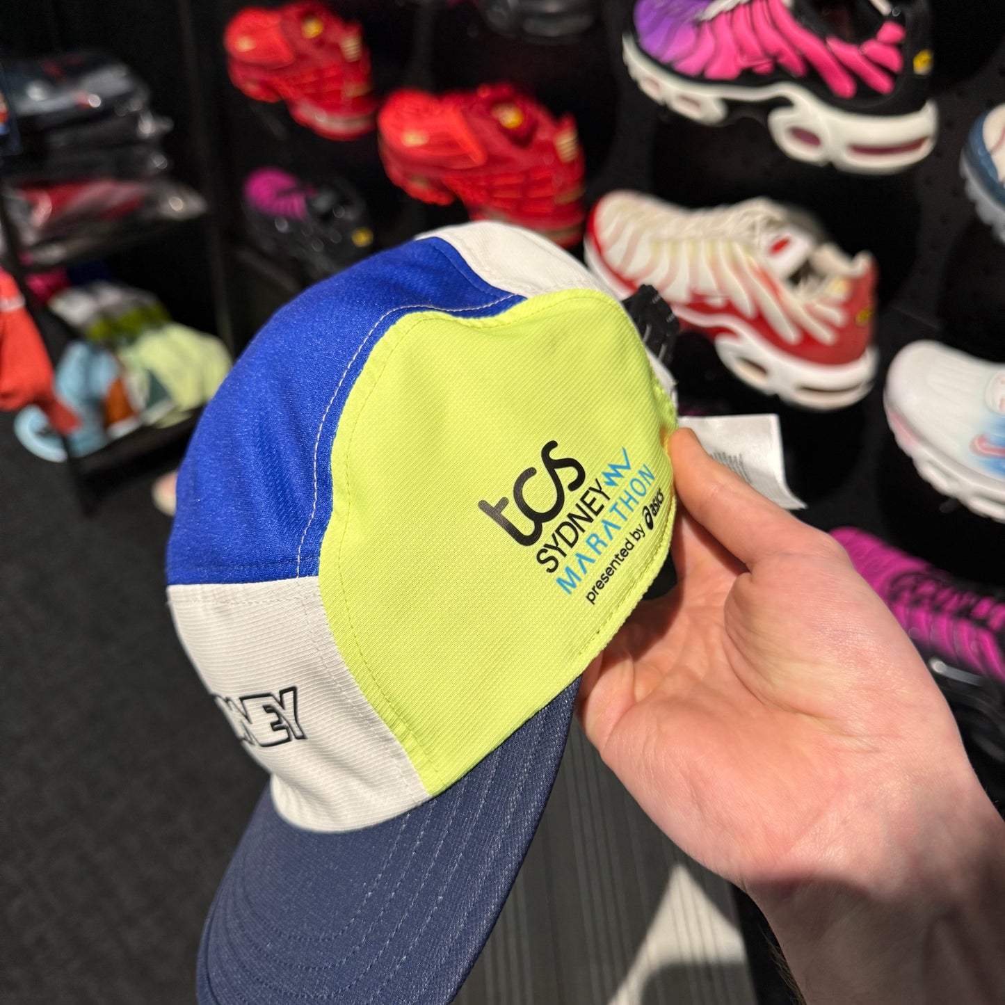 Asics Run Sydney Cap 'Blue Yellow'