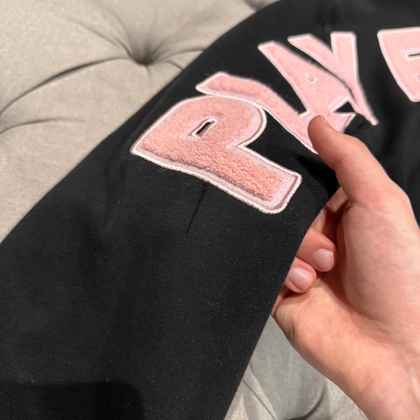 Geedup Play For Keeps Hoodie 'Pink Black' (Second hand)