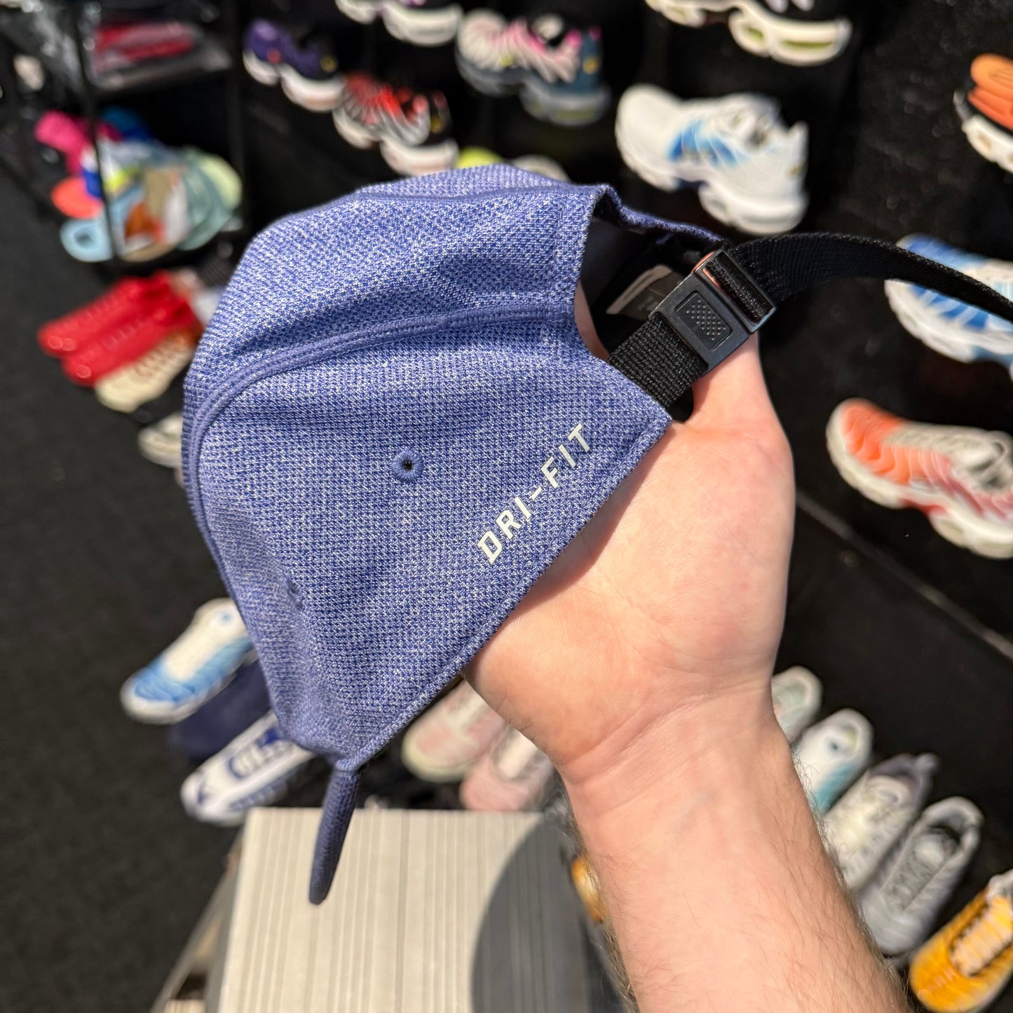 Nike 5 Pannel AW84 Drifit Cap 'Blue/Grey' Textured Pattern (Second hand)