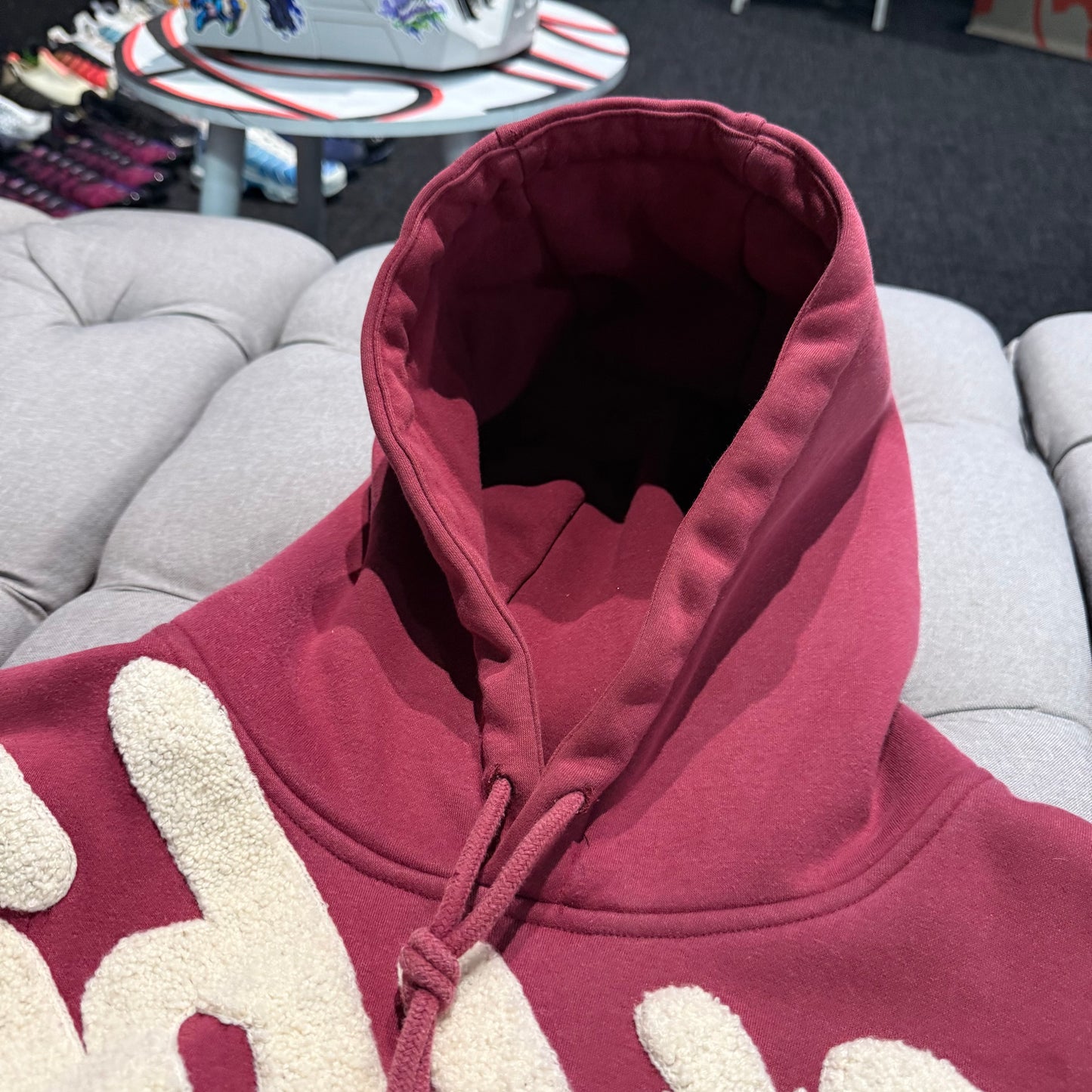 Geedup Handstyle Hoodie 'Maroon Cream' (Second hand)