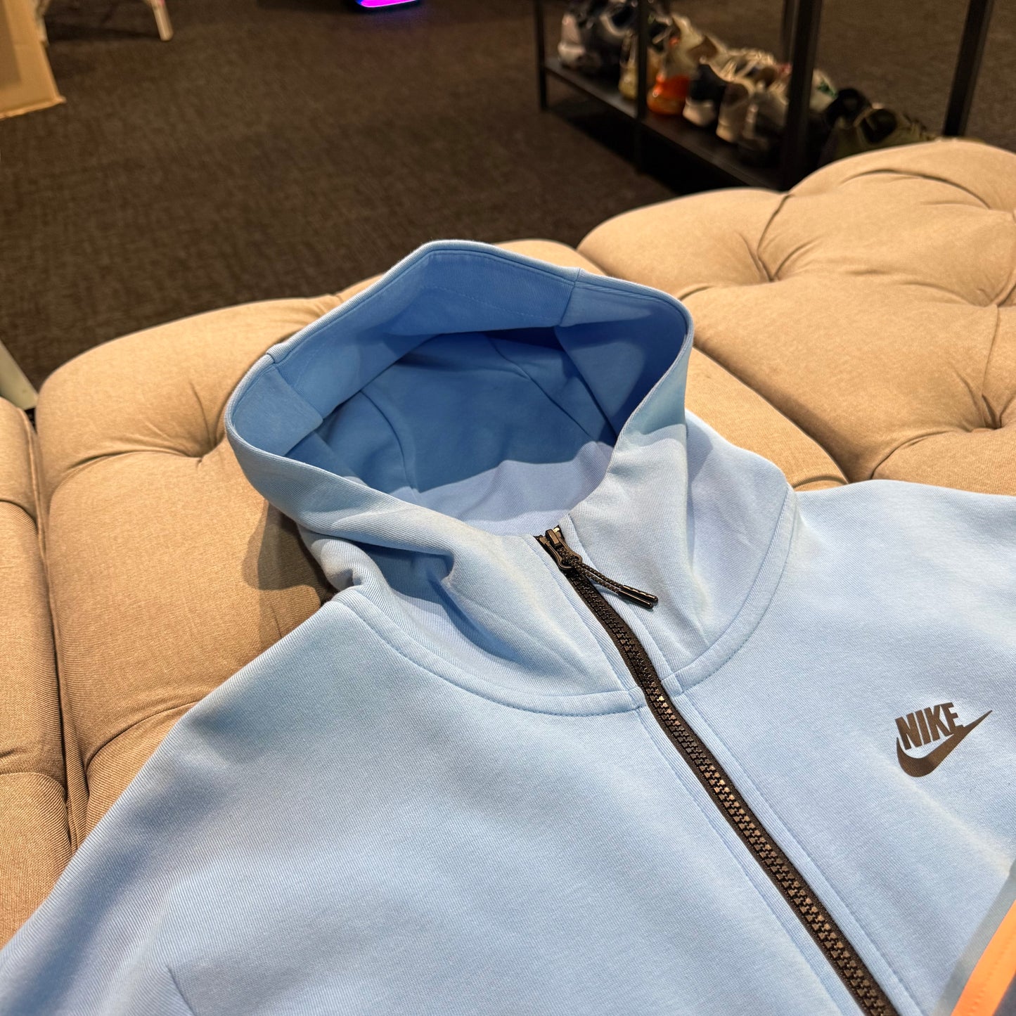Nike Tech Fleece Jacket 'Blue Navy Peach' (Second hand)