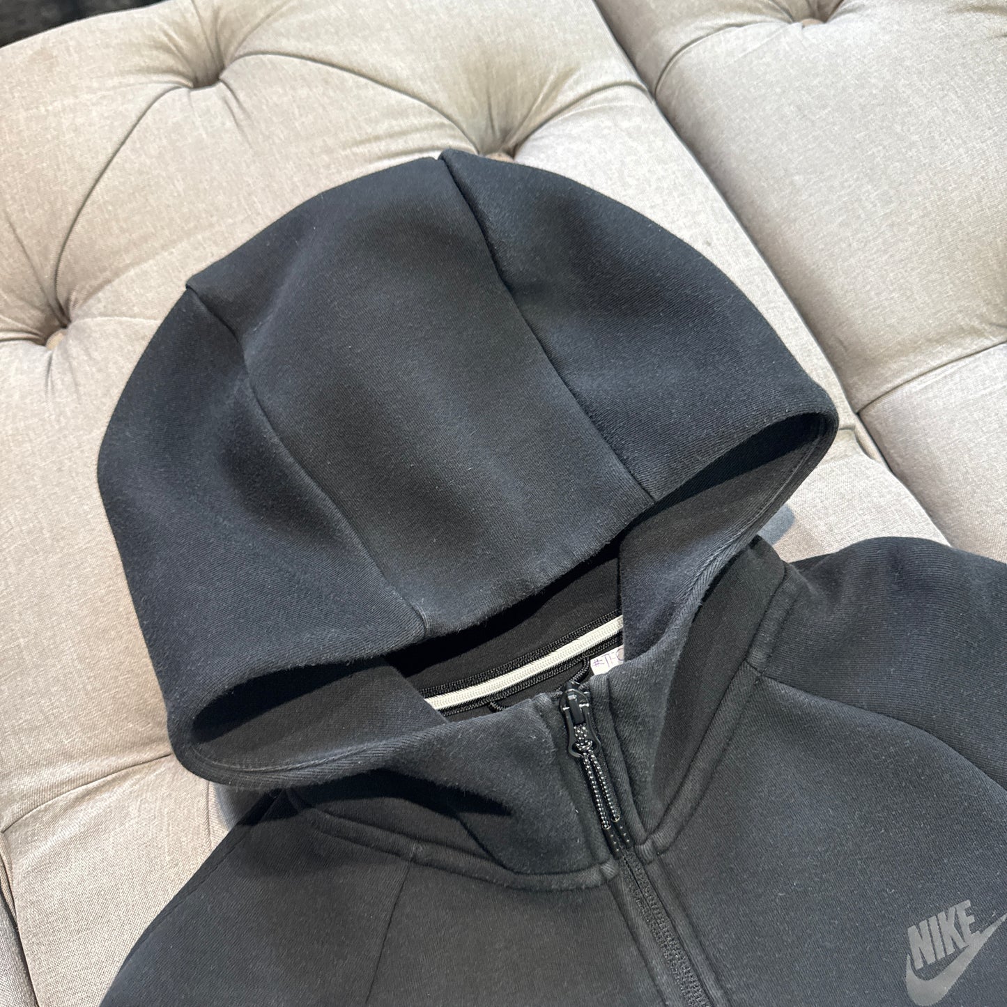 Nike Tech Fleece Jacket 'Black Grey' (Second hand)