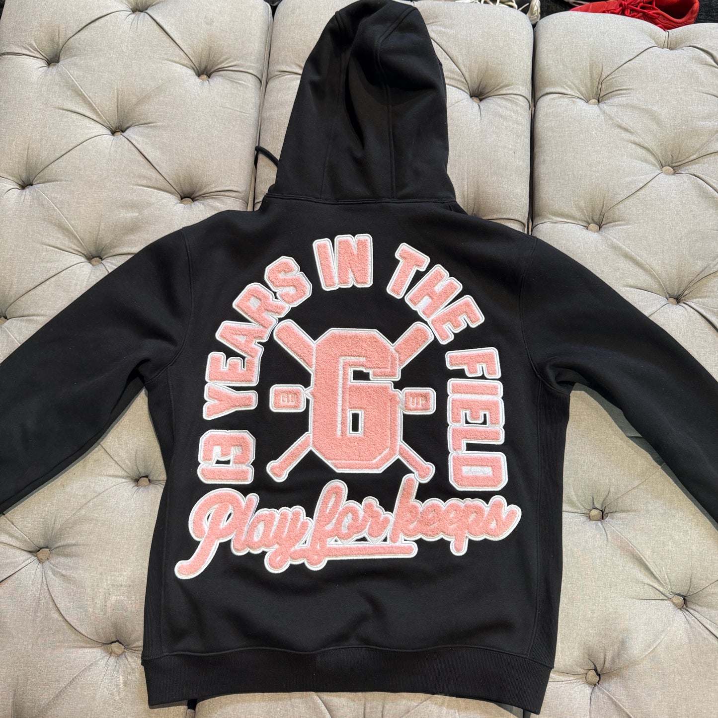 Geedup 13 Years In The Field Hoodie 'Black Pink' (Second hand)