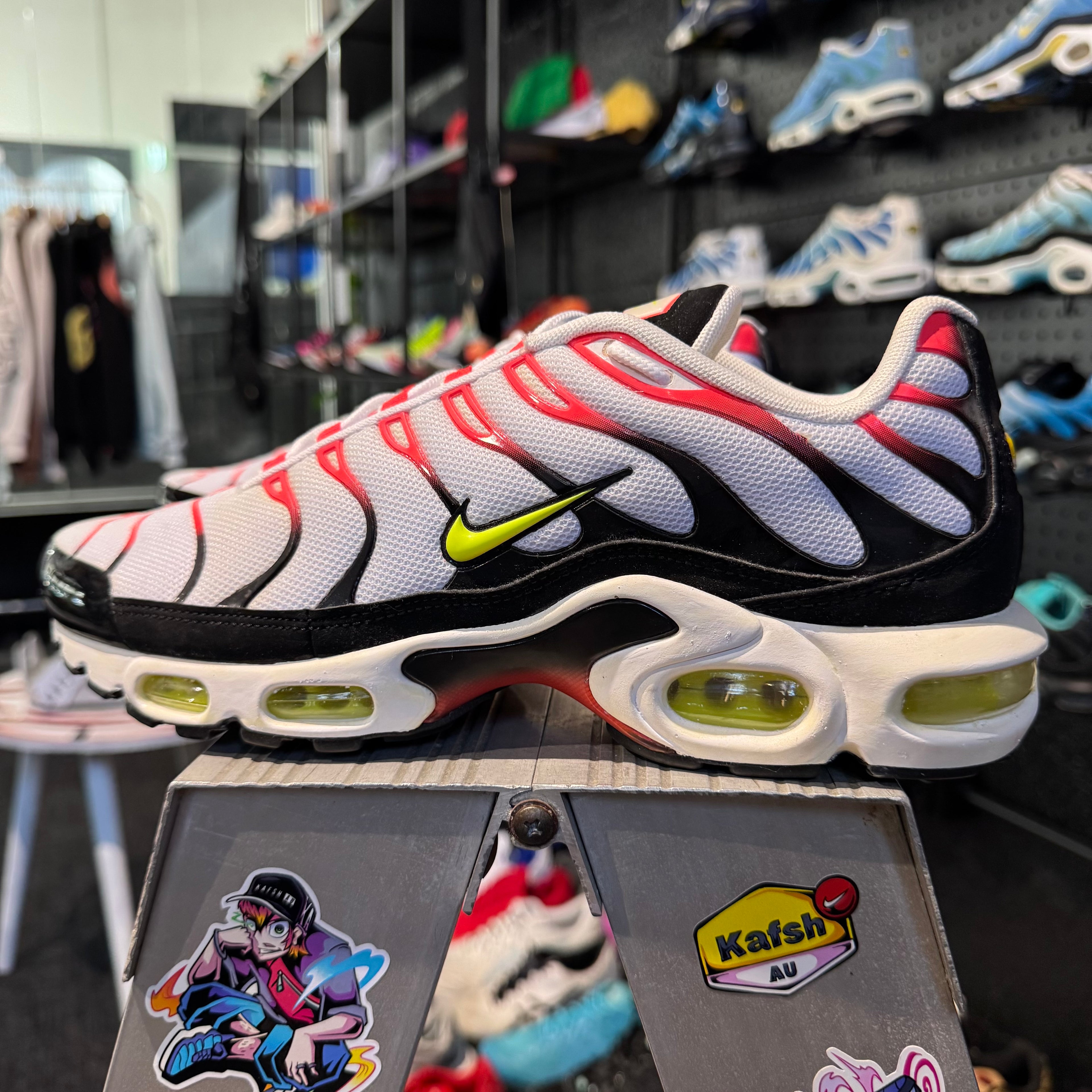 Nike Air Max Plus TN 'White Crimson Venom' (Brand New)