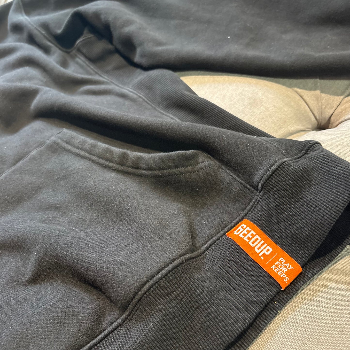Geedup Play For Keeps Hoodie 'Black Orange' (Second hand)