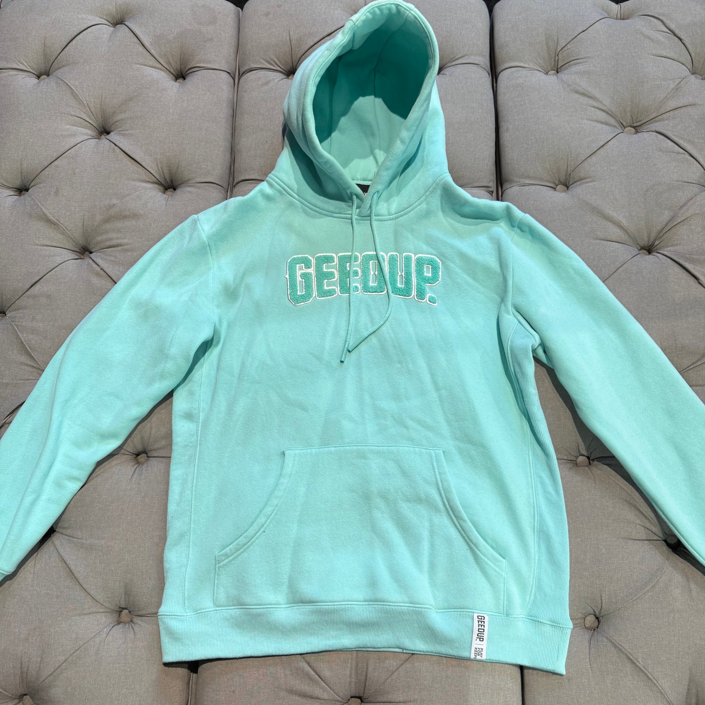 Geedup Play For Keeps Hoodie 'Teal' (Second hand)