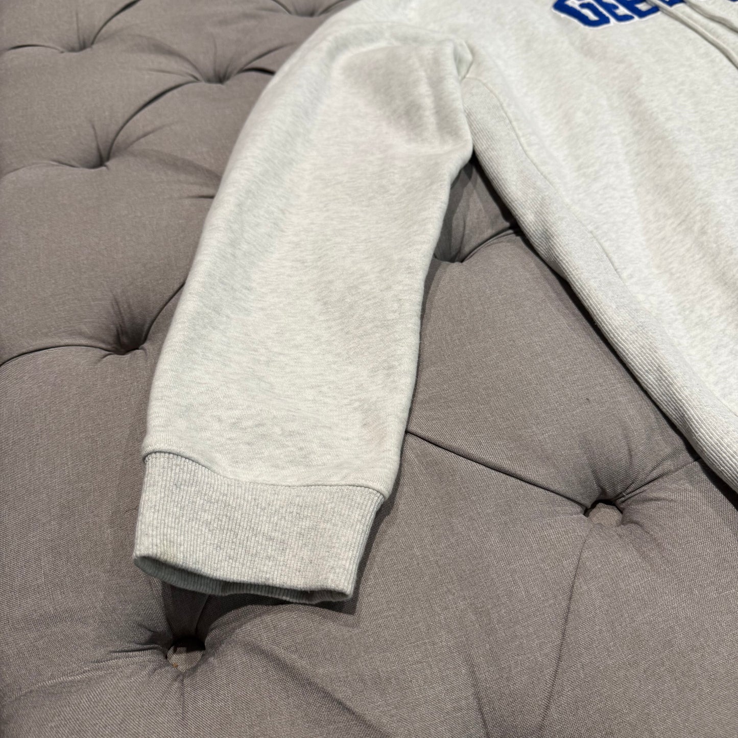 Geedup Play For Keeps Hoodie 'White Marle Blue' (Second hand)