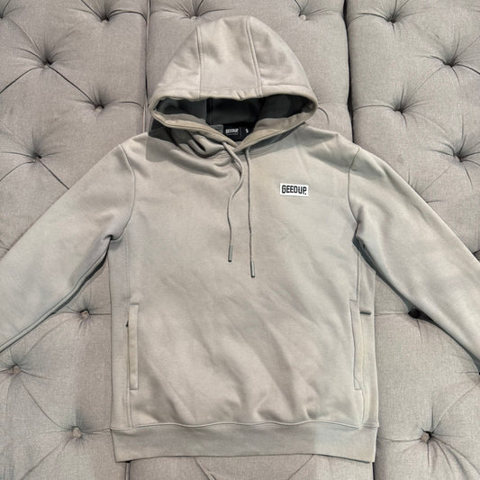 Geedup Back Satin PFK Logo Hoodie 'Grey White' (Second hand)