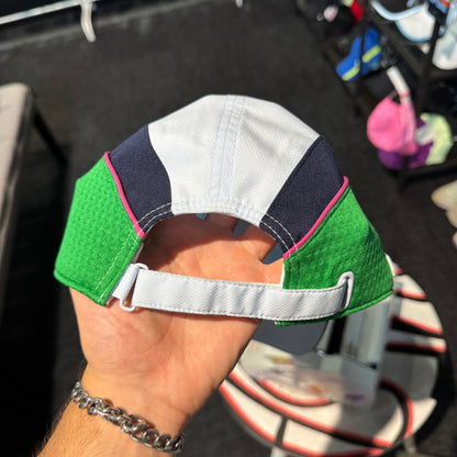 Lacoste Diamond Taffeta Tennis Cap 'Blue Green Pink' (Second hand)