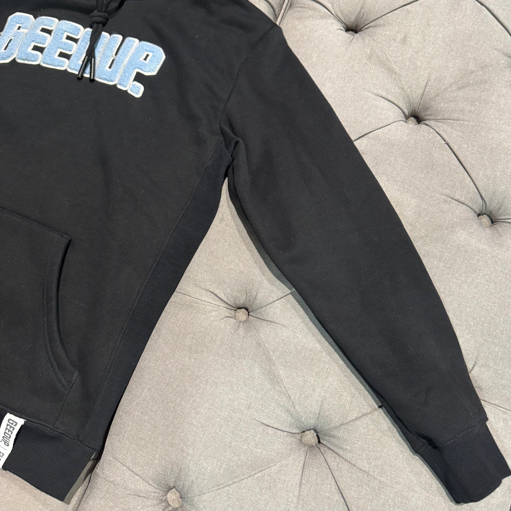 Geedup Play For Keeps Hoodie 'Black Baby Blue' (Second hand)