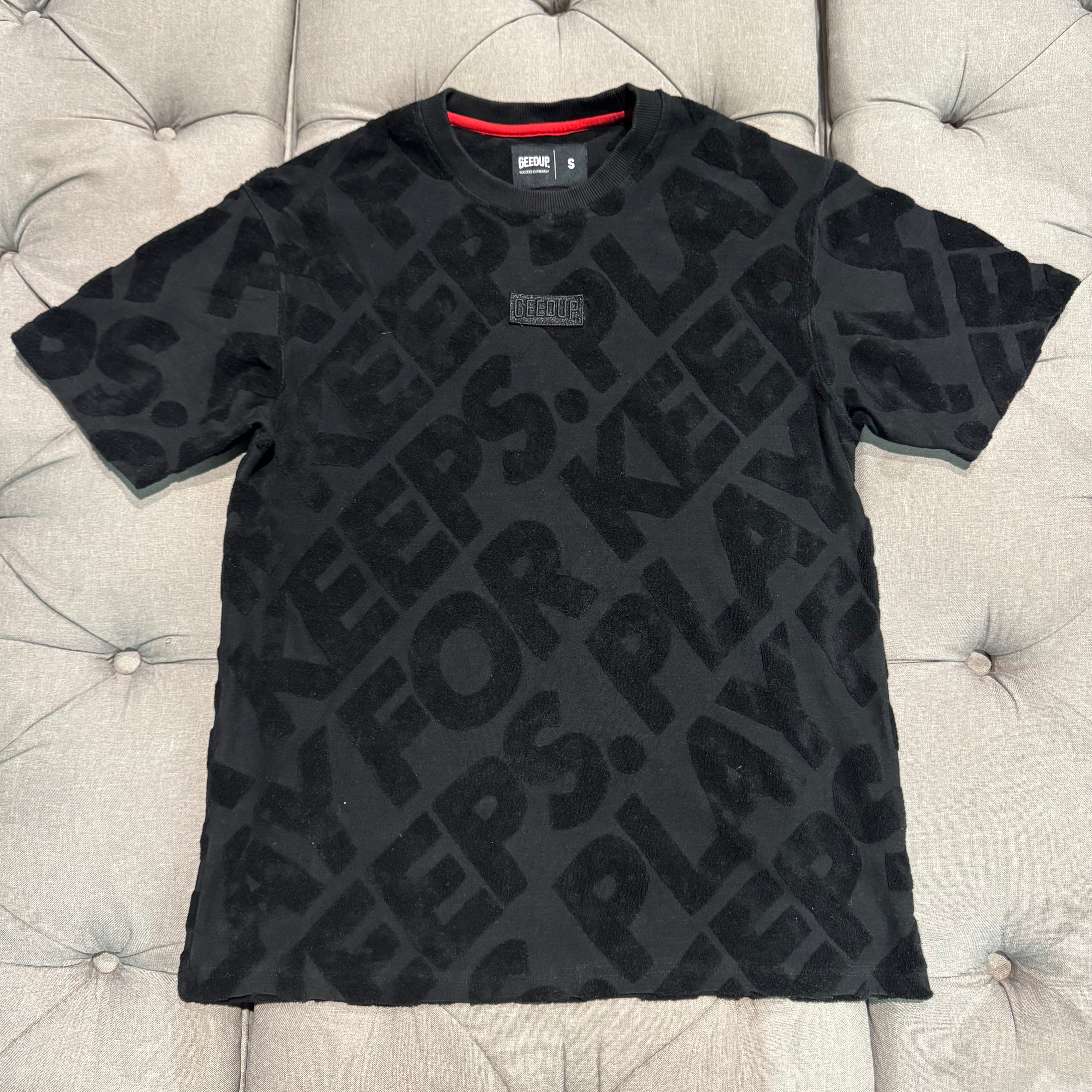 Geedup PFK Monogram T-Shirt 'Black' (Second hand)