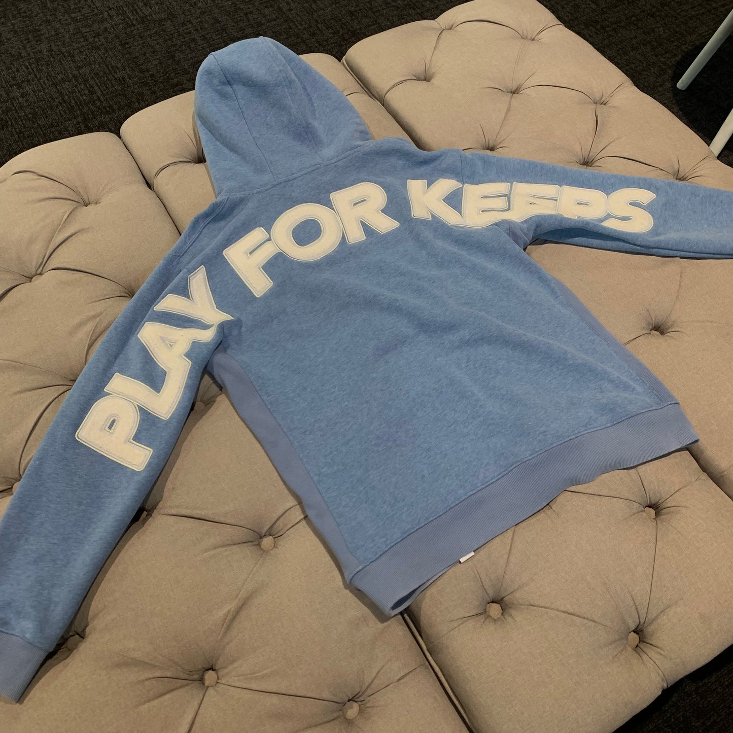 Geedup Play For Keeps Hoodie 'Ice Blue' (Second hand)