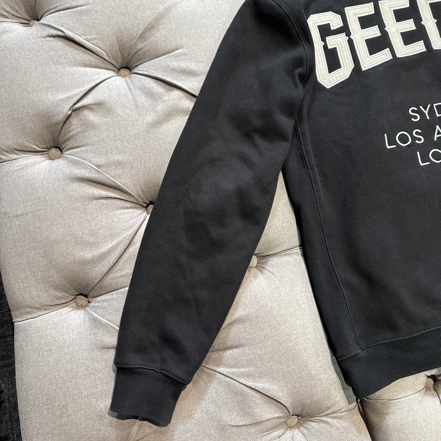 Geedup Cities Hoodie 'Black White' (Second hand)