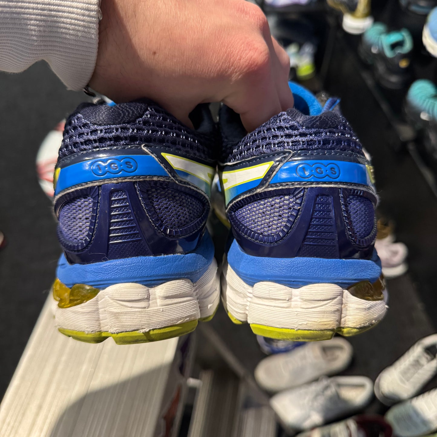 Asics Gel Nimbus 15 'Purple Blue Neon' (Second hand)