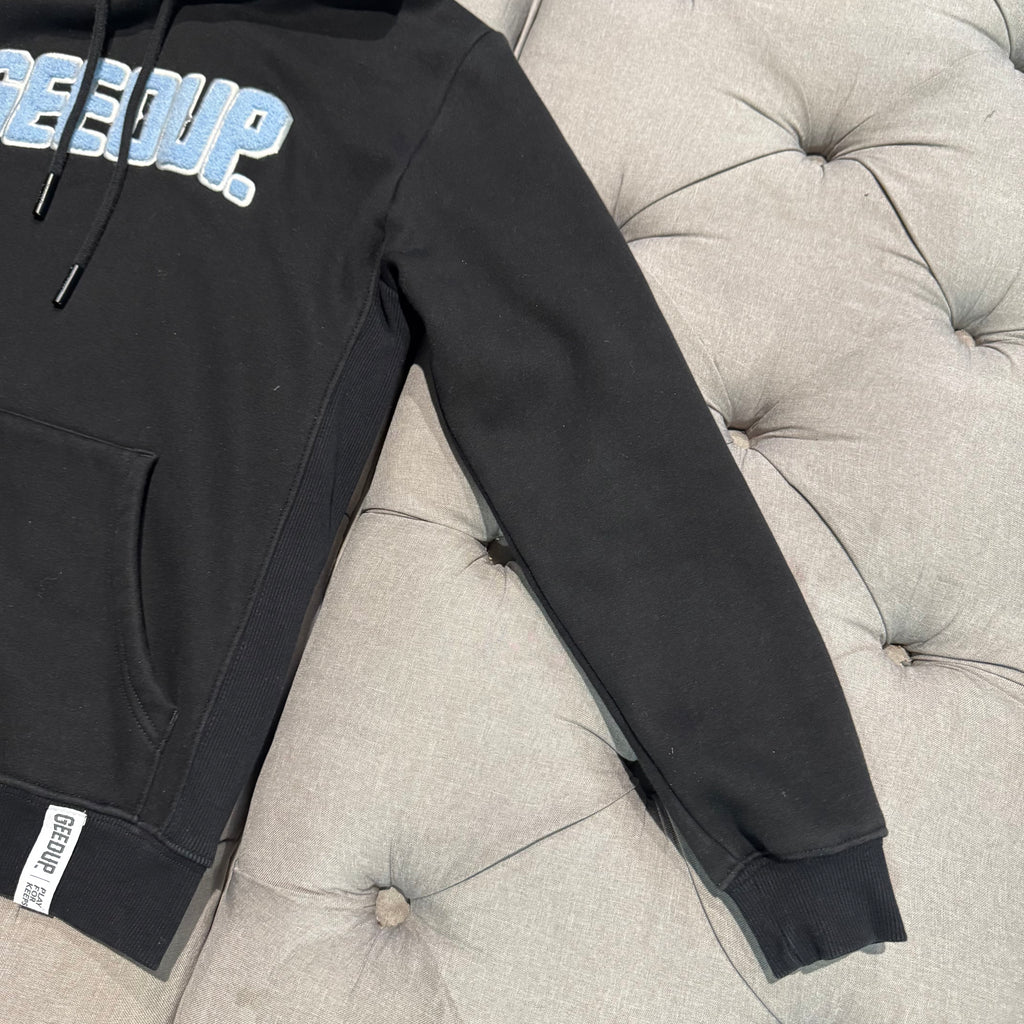 Geedup Play For Keeps Hoodie 'Black Baby Blue' (Second hand)