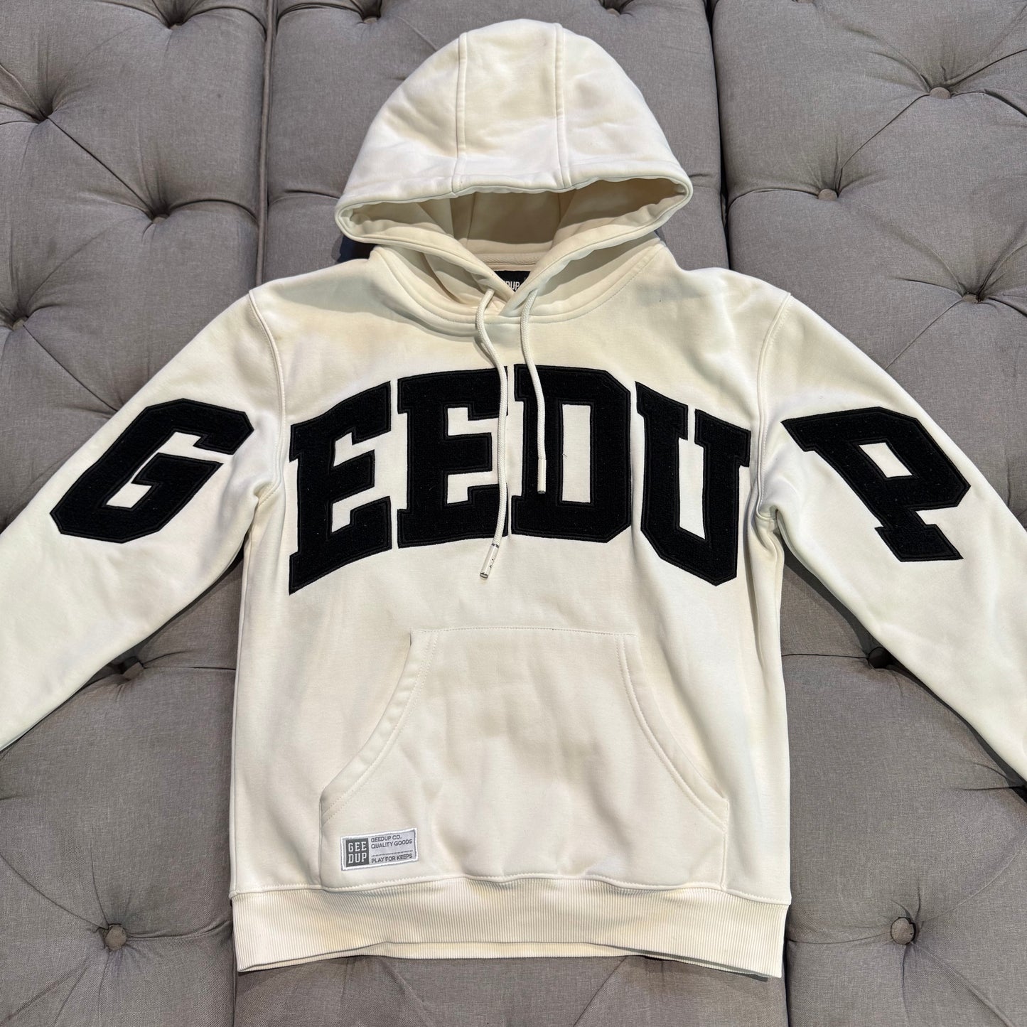 Geedup Team Logo Hoodie 'Buttercream Black' (Second hand)