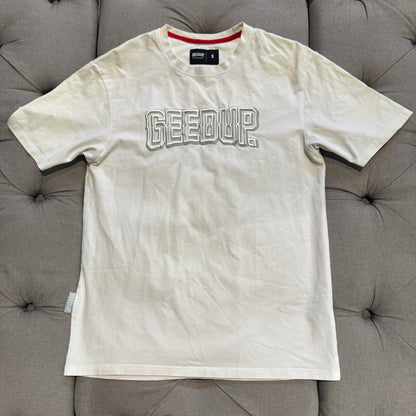 Geedup Stitched Team Logo T-Shirt White (Second hand)