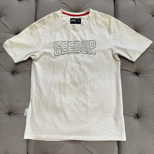 Geedup Stitched Team Logo T-Shirt White (Second hand)