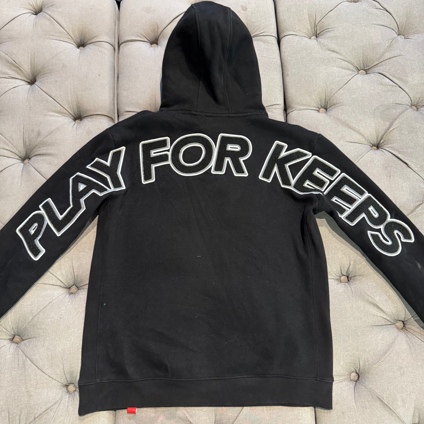 Geedup Play For Keeps Hoodie 'Black Black White' (Second hand)