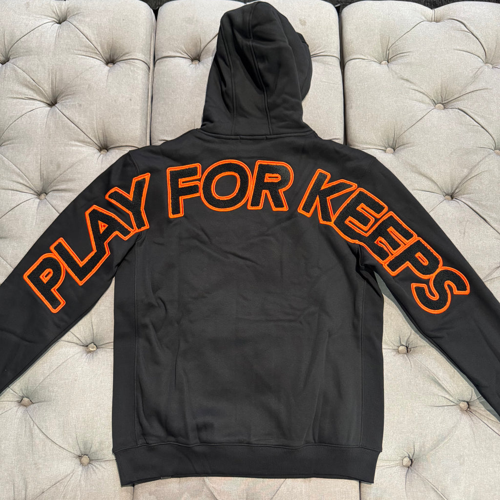 Geedup Play For Keeps Hoodie 'Black Orange Black' (Brand New)