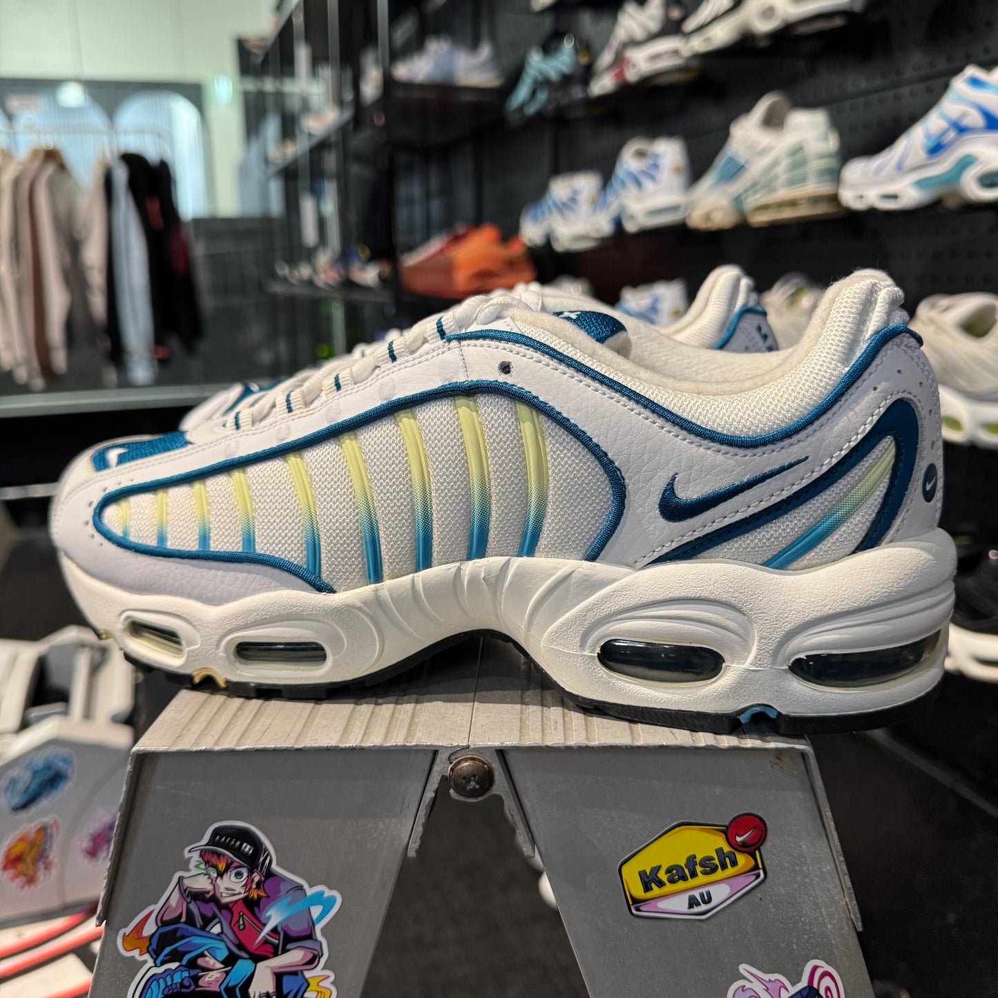 Nike Airmax Tailwind 4 'White Green Abyss' (Brand New)
