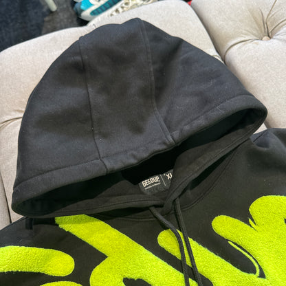 Geedup Handstyle Hoodie 'Black Neon Green' (Second hand)