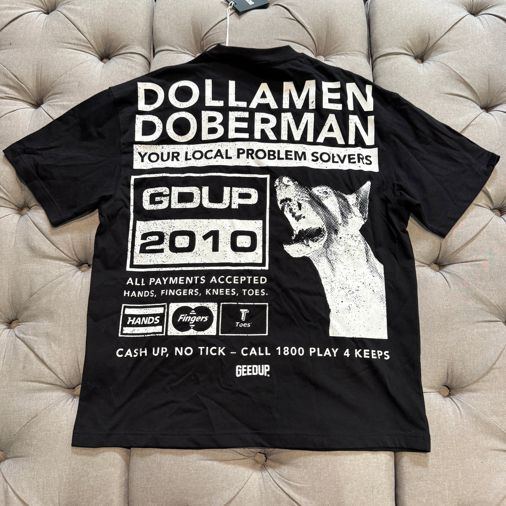 Geedup Cash Up No Tick T-Shirt  'Black White' (Brand New)