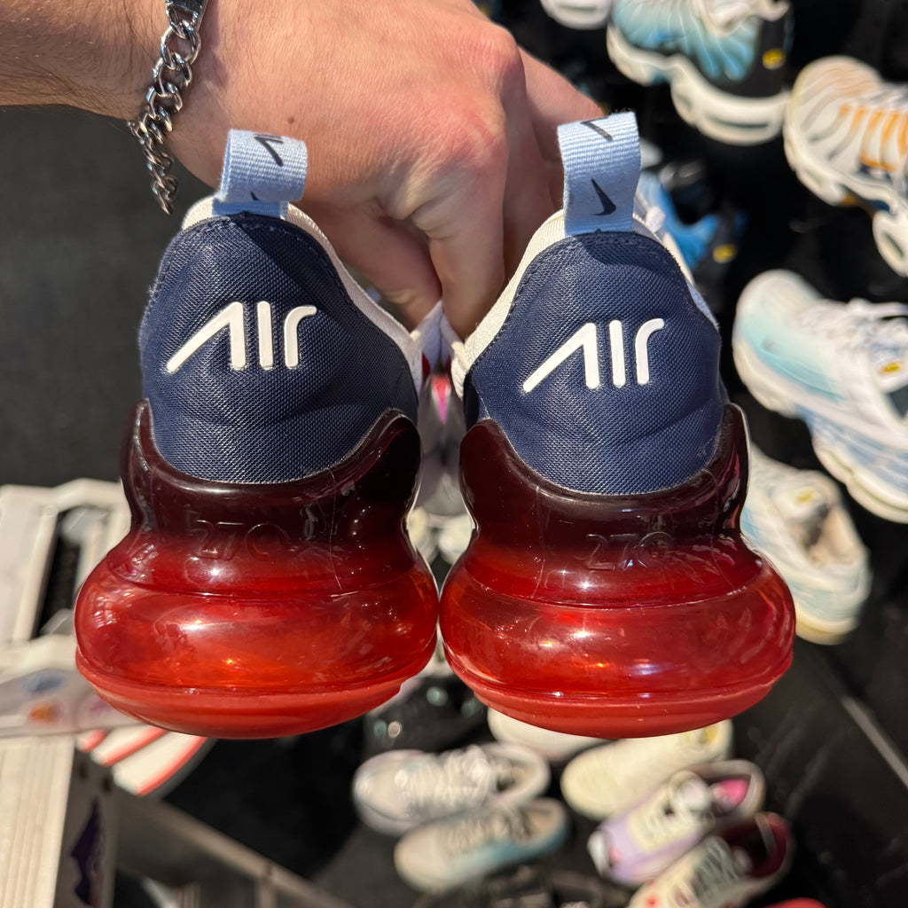 Nike Air Max 270 'White Chile Red Midnight Navy' (Second hand)