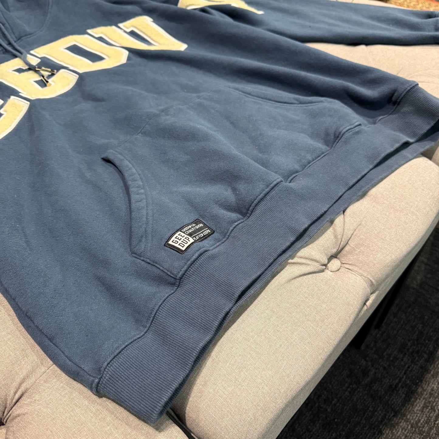Geedup Team Logo Hoodie 'Blue Cream' (Second hand)
