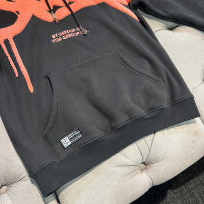 Geedup Handstyle Hoodie 'Black Peach' (Second hand)