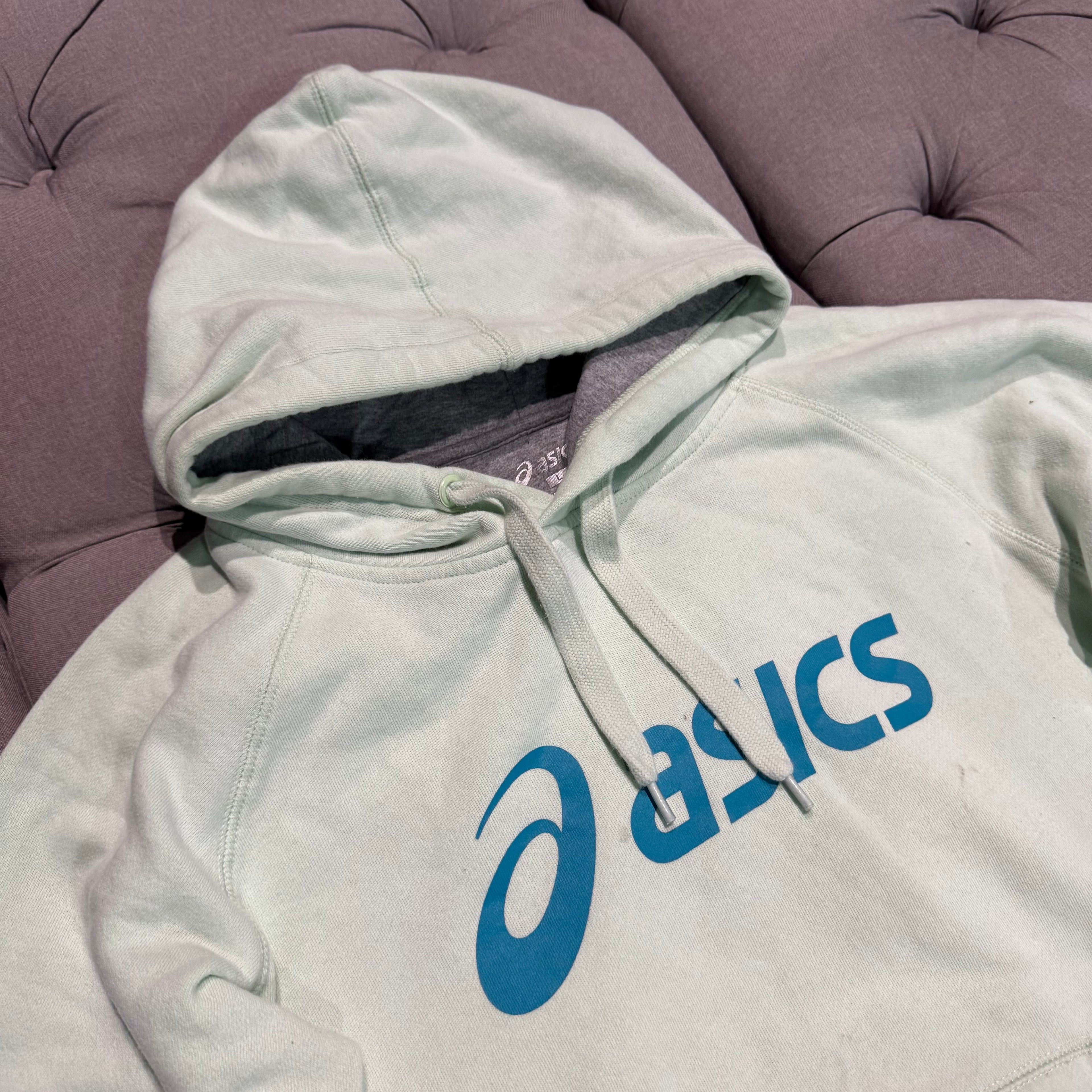 Asics Front Logo Hoodie 'Teal' (Second hand)