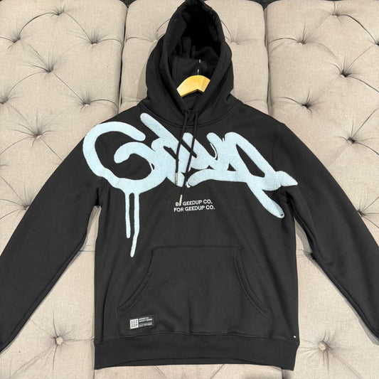 Geedup Handstyle Hoodie 'Baby Blue/Black' (Second hand)