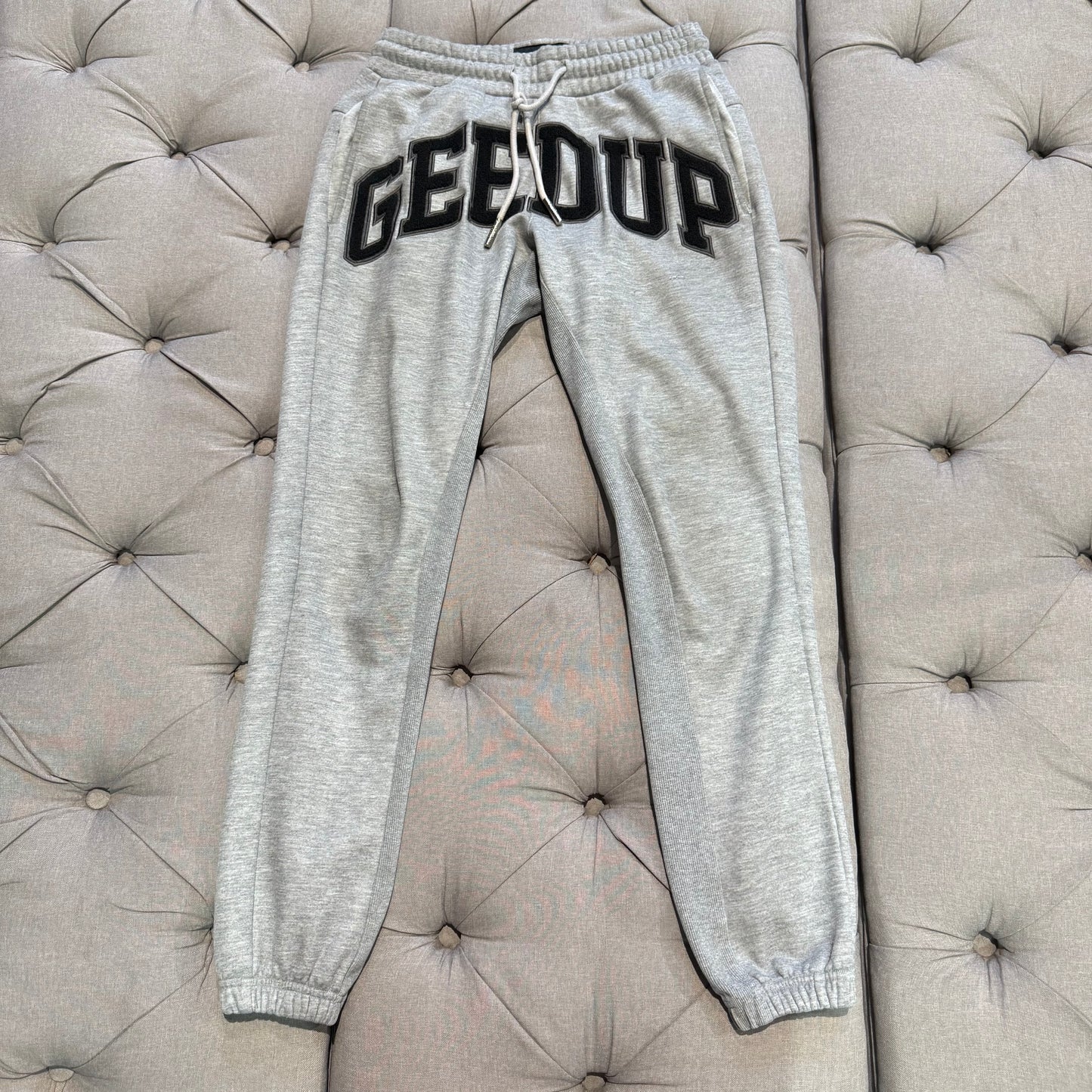 Geedup Team Logo Track Pants 'Grey Black' (Second hand)