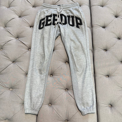 Geedup Team Logo Track Pants 'Grey Black' (Second hand)