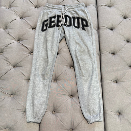 Geedup Team Logo Track Pants 'Grey Black' (Second hand)