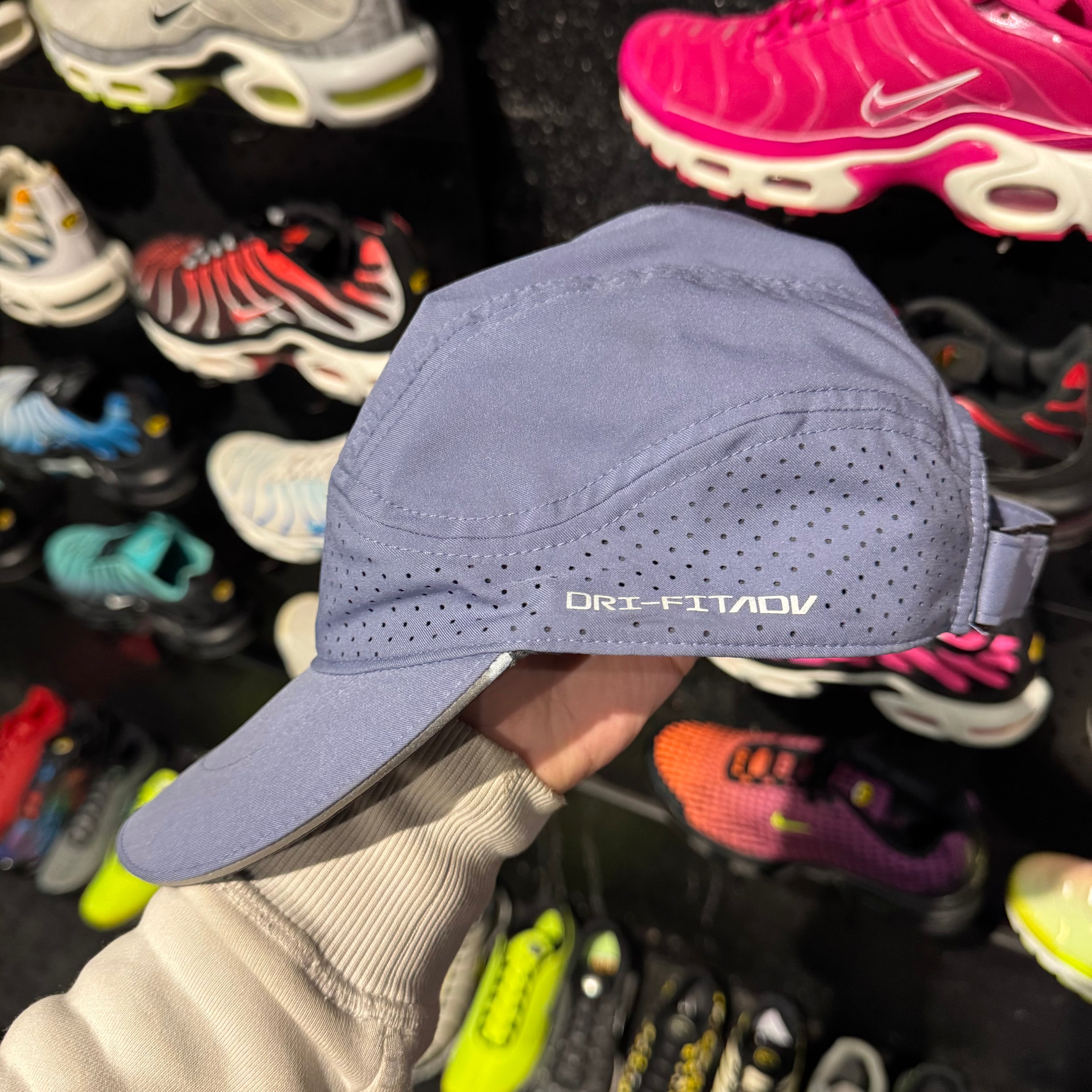Nike Drifit Reflective Running Cap 'Dusty Blue' (Second Hand)