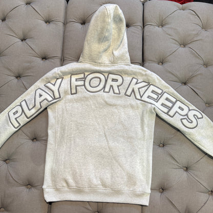 Geedup Play For Keeps Hoodie 'Marle White Grey' (Second hand)