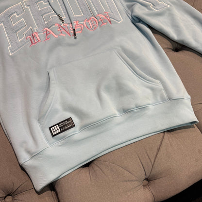 Geedup X Vanson Team Logo Hoodie 'Light Blue' (Second hand)