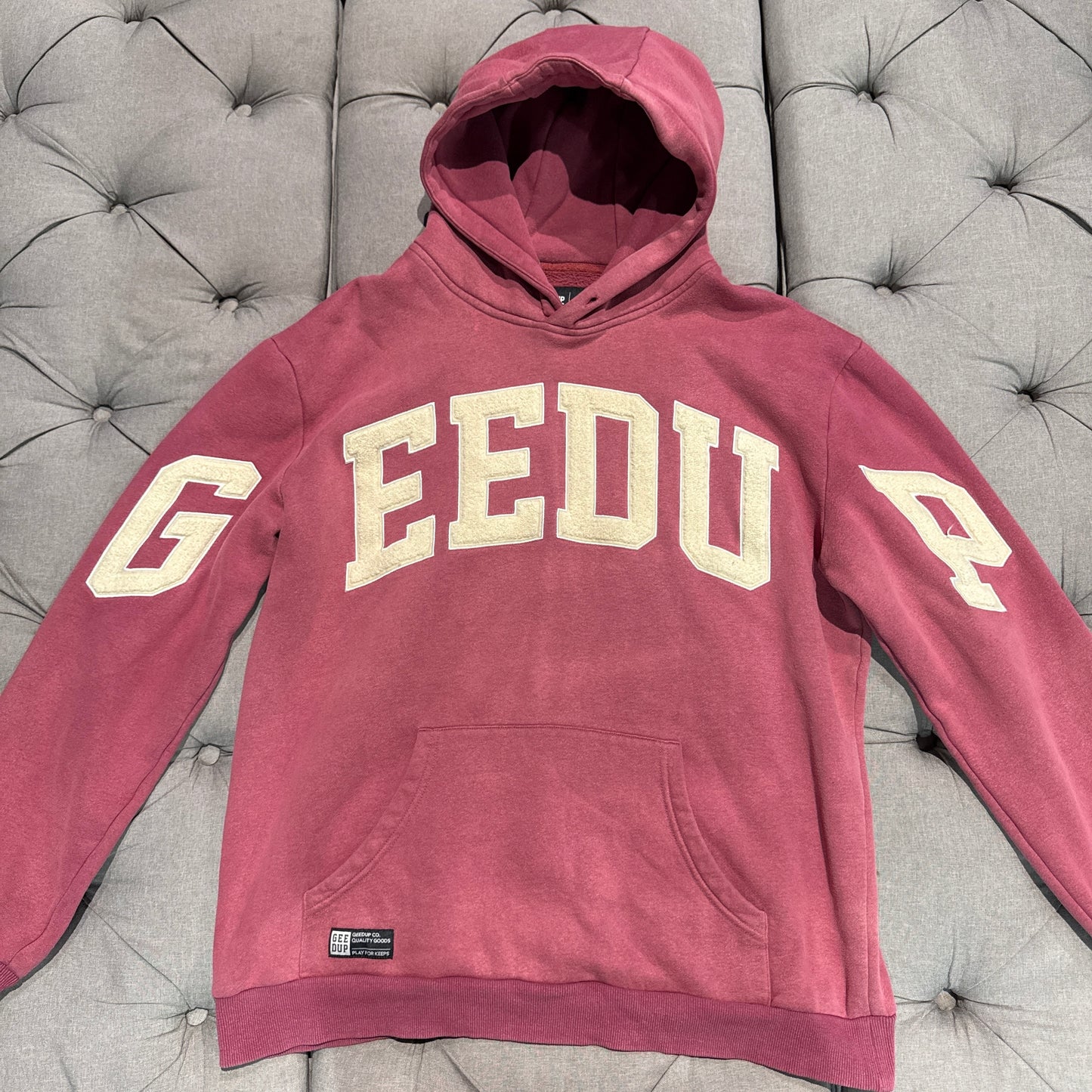 Geedup Team Logo Hoodie 'Maroon Cream' (Old model) (Second hand)