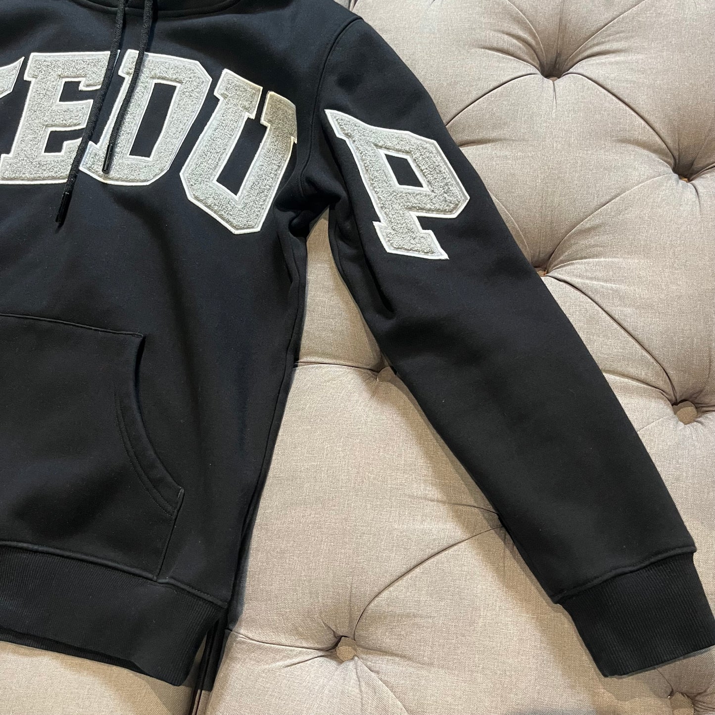 Geedup Team Logo Hoodie 'Black Asphalt Grey' (Second hand)