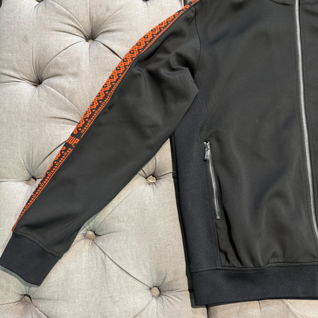 Geedup Core Logo G-Tape Jacket 'Black Burnt Orange' (Second hand)
